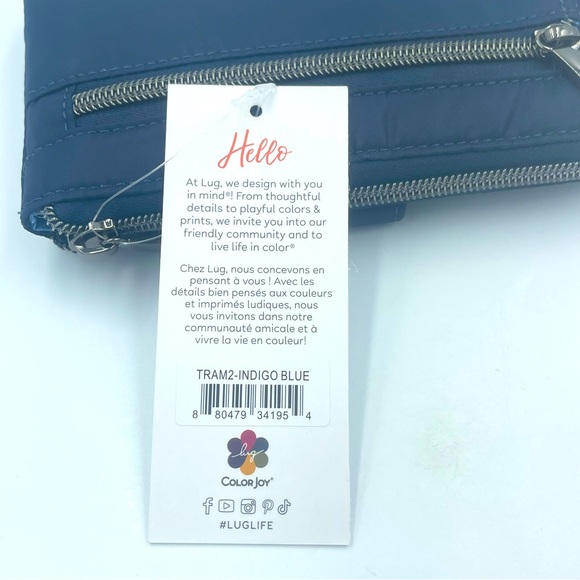 Lug Tram 2 RFID Wallet Indigo Blue NWT - Picture 4 of 8